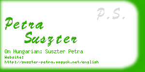 petra suszter business card